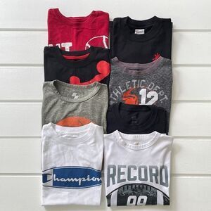 Boy's Children’s Place Sport, Champion, Andi, Anvil, Hanes 8 Pieces T-Shirt Bund